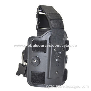 Thigh plate holster attachment